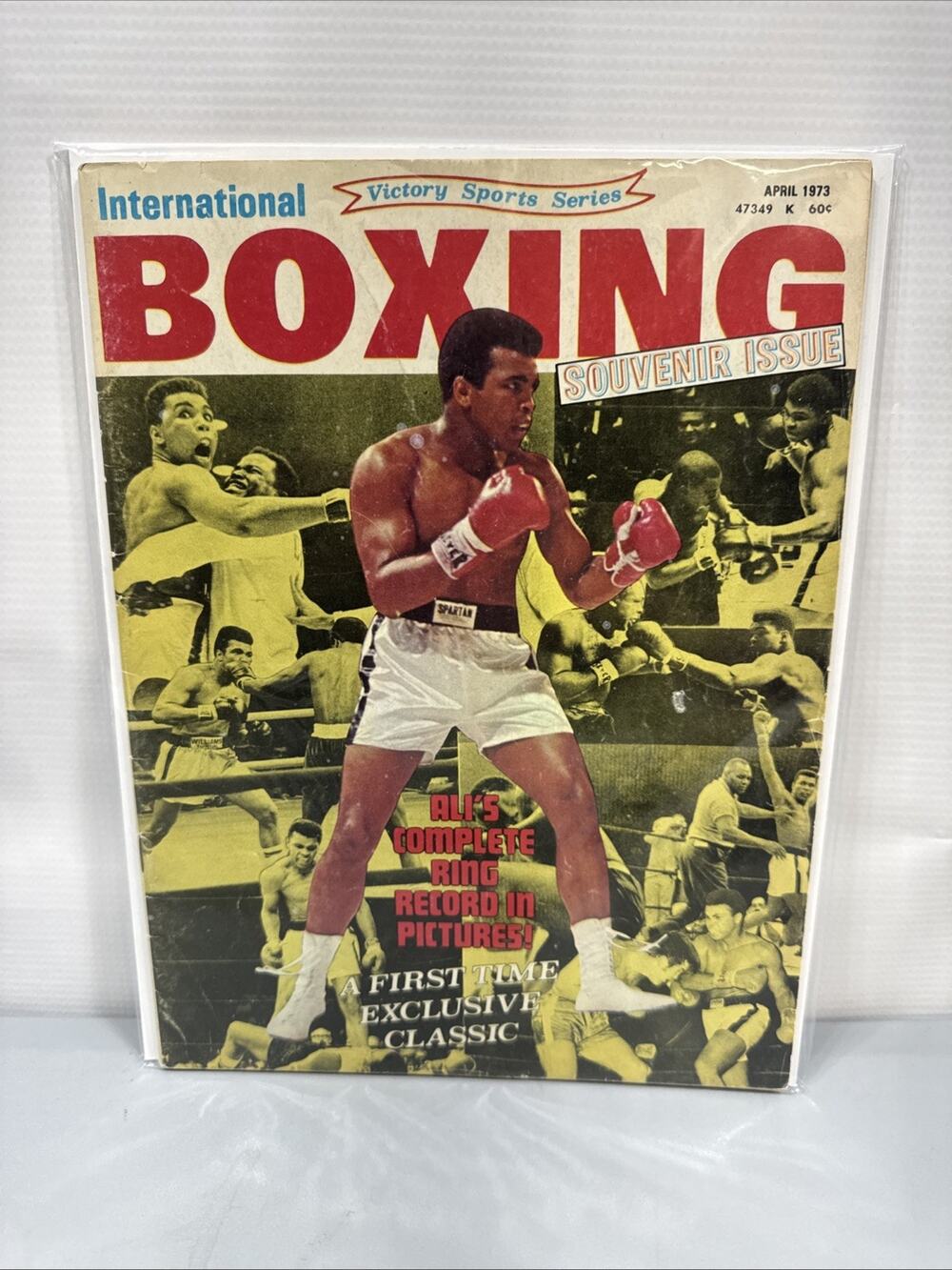 INTERNATIONAL BOXING APRIL 1973-"ALI'S COMPLETE RING RECORD IN PICTURES"